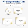Avery Gold Blush Pattern Matte Blank Card, White, 120/Pack (S00-EWG)~#|#~57A6504A-B0AD-4FF0-A743657358095C13_sc7