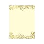 Geographics Gold Flowers Letterhead, Yellow/Gold, 40/Pack (48937)~#|#~57A83174-8ABA-4965-839079A462E63191_sc7