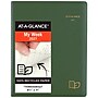 2027 AT-A-GLANCE Recycled 8.25" x 11" Weekly & Monthly Appointment Book Planner, Faux Leather Cover, Green (70-950G-60-27)~#|#~57A96CD0-8F71-4960-8E417828583CD4E4_sc7