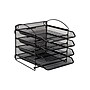 Mind Reader 4-Pocket Metal Mesh Mountable Wall File, Letter Size, Black (4THANG-BLK)~#|#~57AA92A8-2BFC-4ED9-A5C8DC098B1D93FE_sc7