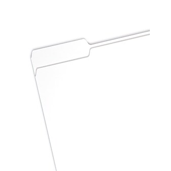 Smead File Folders, 1/3-Cut Tab, Letter Size, White, 100/Box (12843)