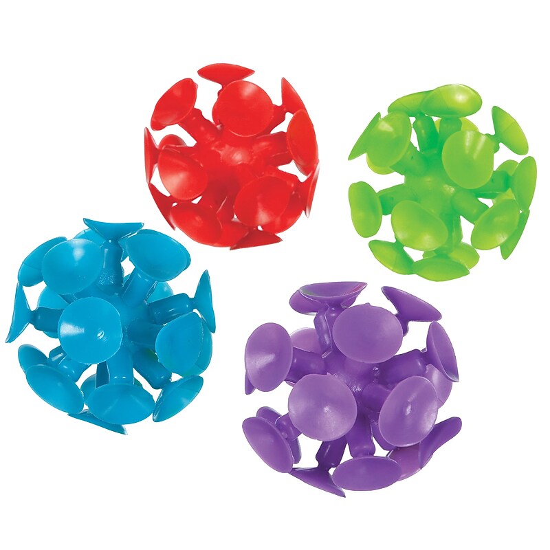 Party City Suction Cup Balls, Assorted Colors, 8/Pack (AM3901941-NS) image 1