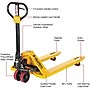 Global Industrial Pallet Jack, 5500 lb. Capacity, Yellow (251784)~#|#~57B0C4AE-F482-4F8C-AD5FF074B4EB8131_sc7