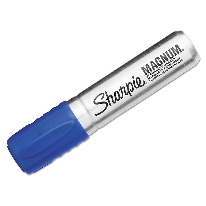 Sharpie Pro Magnum Permanent Marker, Chisel Tip, Blue, 1/Pack (44003) image 1