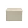 Household Essentials Large Stackable Folding Corrugated Storage Bin, 10" x 16"x 19", 53 Qt., Cream, 2/Pack (7425-1)~#|#~57B2E116-4698-4475-A241FF371D591FCF_sc7