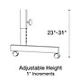 Correll Econoline 72"W x 24"D Adjustable Foldable Training Room Table, Laminate, With Wheels, Medium Oak (FTM2472TF06)~#|#~57B3E28B-3197-4DBD-9F193C5E6A40B508_sc7