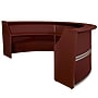Regency Marque 144"W Curved Reception Desk Workstation, Mahogany (77293MH)~#|#~57B40882-CE33-44EA-8BF7CEA64DDF8E9D_sc7