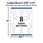 Avery Laser/Inkjet Multipurpose Labels, 4"  x 1.5", Matte White, 800/Box (94116)~#|#~57B5DD7D-8C22-4D02-8ECD4DBF5E4F1F54_sc7