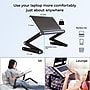 Uncaged Ergonomics WorkEZ Cooling Laptop Lap Desk, Executive Black (WEEB)~#|#~57B820FB-10A1-4406-BBFDA8FF2F74EAD8_sc7