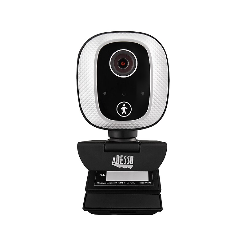 Adesso CyberTrack M1 HD 1080p Webcam, 2.1MP, Black (CYBERTRACK M1) image 1
