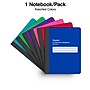 Staples Poly Composition Notebook,  7.5" x 9.75", Wide Ruled, 80 Sheets, Assorted Colors, 24/Carton (41634CT)~#|#~57B8F85A-BB97-4C9F-BBF4D0AF7C3854D3_sc7