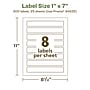 Avery EcoFriendly Laser/Inkjet Rectangle Multipurpose Labels, 1" x 7", White, 200/Pack (94225)~#|#~57BB5A96-B83C-4521-9189F766DCD057DB_sc7