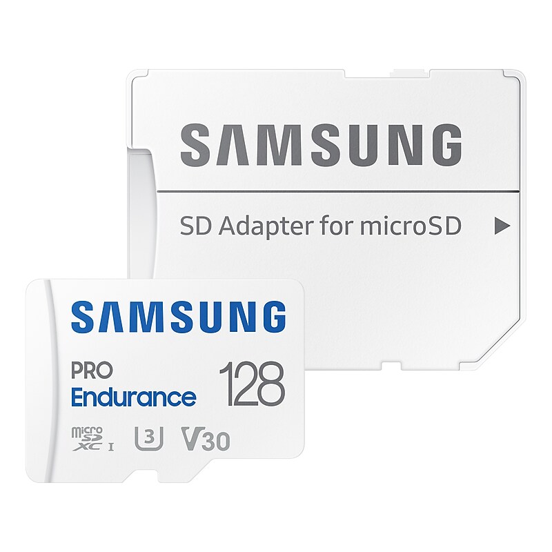Samsung PRO Endurance 128GB microSDXC Memory Card with Adapter, Class 10, UHS-I, V30 (MB-MJ128KA/AM) image 1