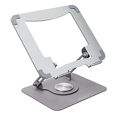 OTM Essentials Aluminum Adjustable Laptop Riser Stand, Gray (OB