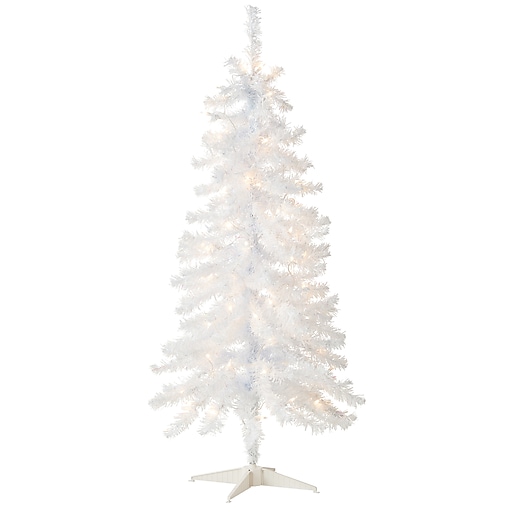 National Tree Company 4' Pre-Lit Tinsel Collection Artificial