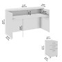 Bush Business Furniture Arrive 72"W Reception Desk with Shelf and Mobile File Cabinet, Natural Elm (ARV005NE)~#|#~57C4785B-6307-45E1-B2003C13B072106A_sc7