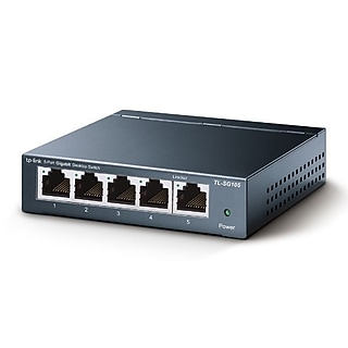 TP-Link 5-Port 10/100/1000 Mbps Unmanaged Switch, Black (TL-SG605