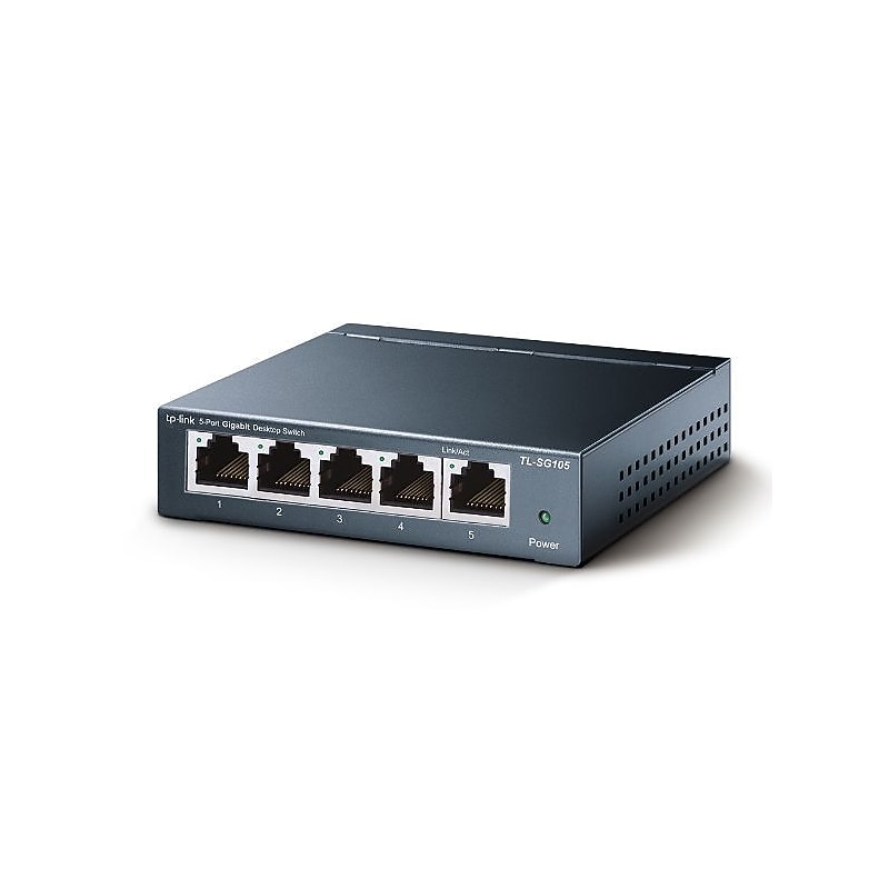 TP-Link TL 5 Ethernet ports PoE Unmanaged Switch, Black (TL-SG605P) image 1