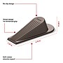 Staples Large Rubber Door Stops, Brown, 12/Pack (ST62712-12PK)~#|#~57C64D87-DEBE-408F-A90610F9E181759B_sc7