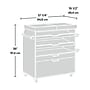 Sauder Craft Pro Series Craft Cart, White (417047)~#|#~57CAE233-83FB-4795-8A42B791E3B587B7_sc7