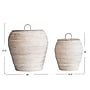 Storied Home Decorative Handwoven Rattan Storage Baskets with Lids, Whitewashed, 2/Set (AH0324)~#|#~57CBB08B-7306-42A2-95ADACC47B53CC83_sc7