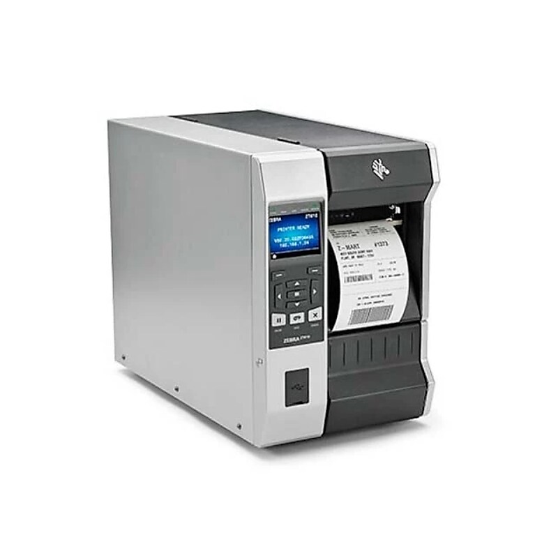 Zebra ZT61043-T01E100Z Thermal Transfer Printers, USB/Serial/Ethernet/Bluetooth/Wi-Fi, Gray image 1