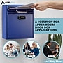 AdirOffice Steel Combination Locking Wall Mounted Interoffice Drop Box Mailbox, Medium, Blue (631-05-BLU-KCPK)~#|#~57CE9E0F-088B-4F06-A61646A049FC3F80_sc7