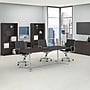 Bush Business Furniture 96W x 42D Boat Shaped Conference Table with Metal Base, Storm Gray (99TBM96SGSVK)~#|#~57D45A5B-6114-4AB5-9296DF290E5AA19A_sc7