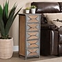 Baxton Studio Laurel 32"H Storage Cabinet, 5-Drawers, Grey/Oak Brown (182-11735-HiT)~#|#~57D4B2FD-4FF6-4231-B868825210C75AB7_sc7