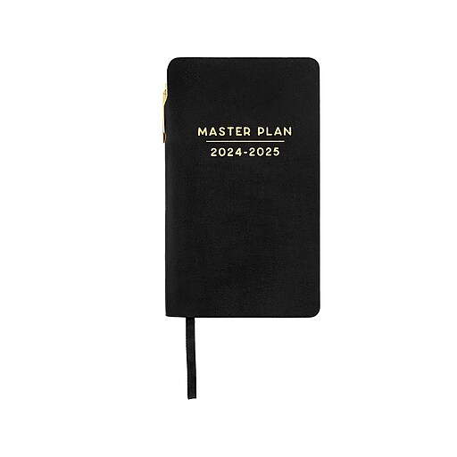 20242025 Eccolo 4.25" x 7.5" Academic Weekly Planner, Faux Leather