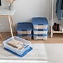 Iris 26 Qt. Latch Lid Storage Tote, Clear/Navy, 6/Carton (100364-CT)~#|#~57D5FAC9-6503-4DB3-8594E5881931A448_sc7