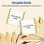 Avery Pre-Printed Gold Edge Dots Design Matte Blank Card, White, 120/Pack (S00-DK5)~#|#~57D6B920-CAF7-48AA-865148D199172889_sc7