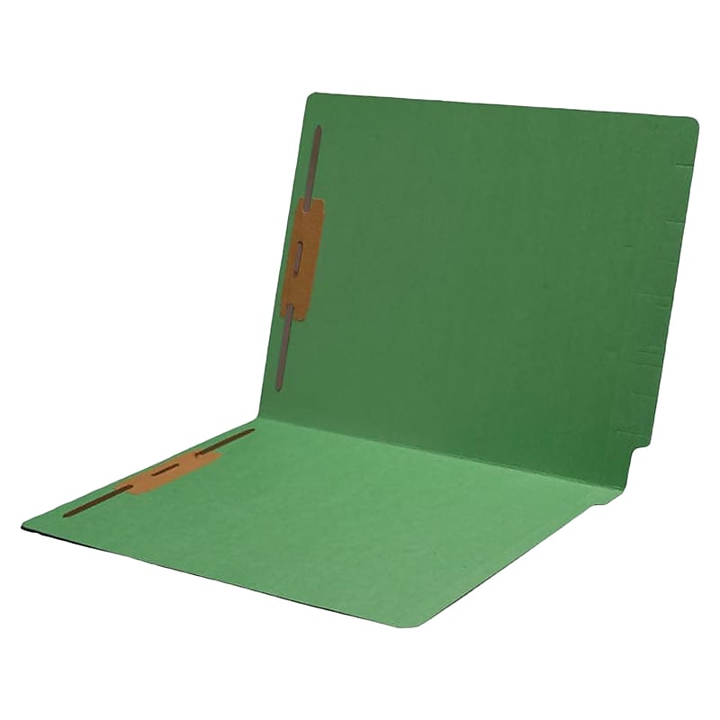 Medical Arts Press End Tab File Folder, Straight Cut, Letter-Size, Green, 50/Box (S-09243-GRN) image 1