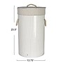Household Essentials 15-Gallon 1-Section Hamper with Lid, Bamboo, White (HE1220)~#|#~57DEA92D-9C42-426B-9EC246B6E981863C_sc7