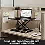 Mount-It! 32"W Rectangular Adjustable Metal Standing Desk Converter, Black (MI-7929BLK)~#|#~57E53020-1FB3-4225-9897B9F927094CE1_sc7
