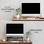Anji Mountain Acacia Wood & Metal Monitor Stand, Up to 32" Monitor, Black (MS-BLK-04BLK)~#|#~57EA124E-F341-4492-944D56A149050192_sc7