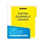 Pendaflex Recycled Pressboard Fastener Folders, 1/3-Cut Tab, Letter Size, Yellow, 25/Box (15939GW)~#|#~57ED99EF-86AB-486A-BF42165B051B98DB_sc7