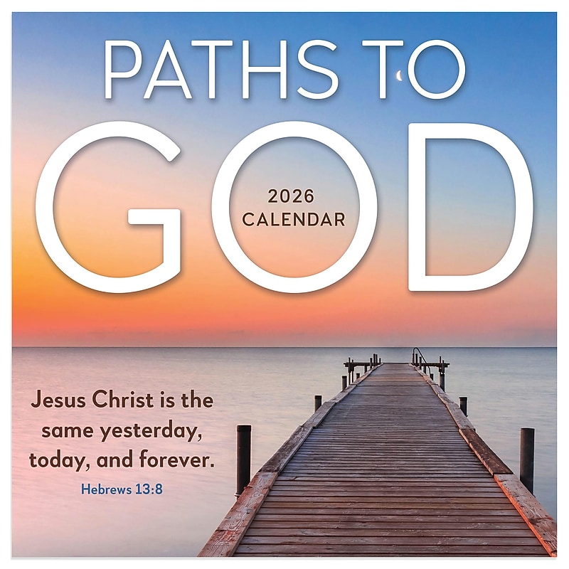 2026 TF Publishing 12" x 17" TF Publishing 7" x 7" Paths to God Mini Calendar 26-2005 image 1