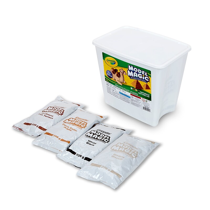 Crayola® Model Magic 2 lb. Buckets, Naturals with 8 oz. Packages, 4/Pk image 1