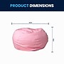 Flash Furniture Cotton Twill Oversized Dot Bean Bag Chair, Light Pink (DGBEANLGDTPK)~#|#~57F3DF37-B01B-4E63-ACE9F68FEA83E241_sc7