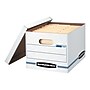 Bankers Box Stor/File 60% Recycled Corrugated File Box Lift Off Lid, Letter/Legal Size, White/Blue, 6/Pack (57036-04)~#|#~57F594DF-172E-4909-AA637A5EDB8A0F25_sc7