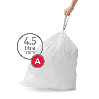 4 Gallon Trash Bags - 150 Small Mini Garbage Bags, 17 x 18 Clear Waste  Basket Trash Bags