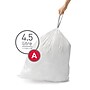 simplehuman 1.2 Gallon Trash Bag, Low Density, White (CW0250)~#|#~57FDE243-18A4-4615-991C0E57C068CF88_sc7