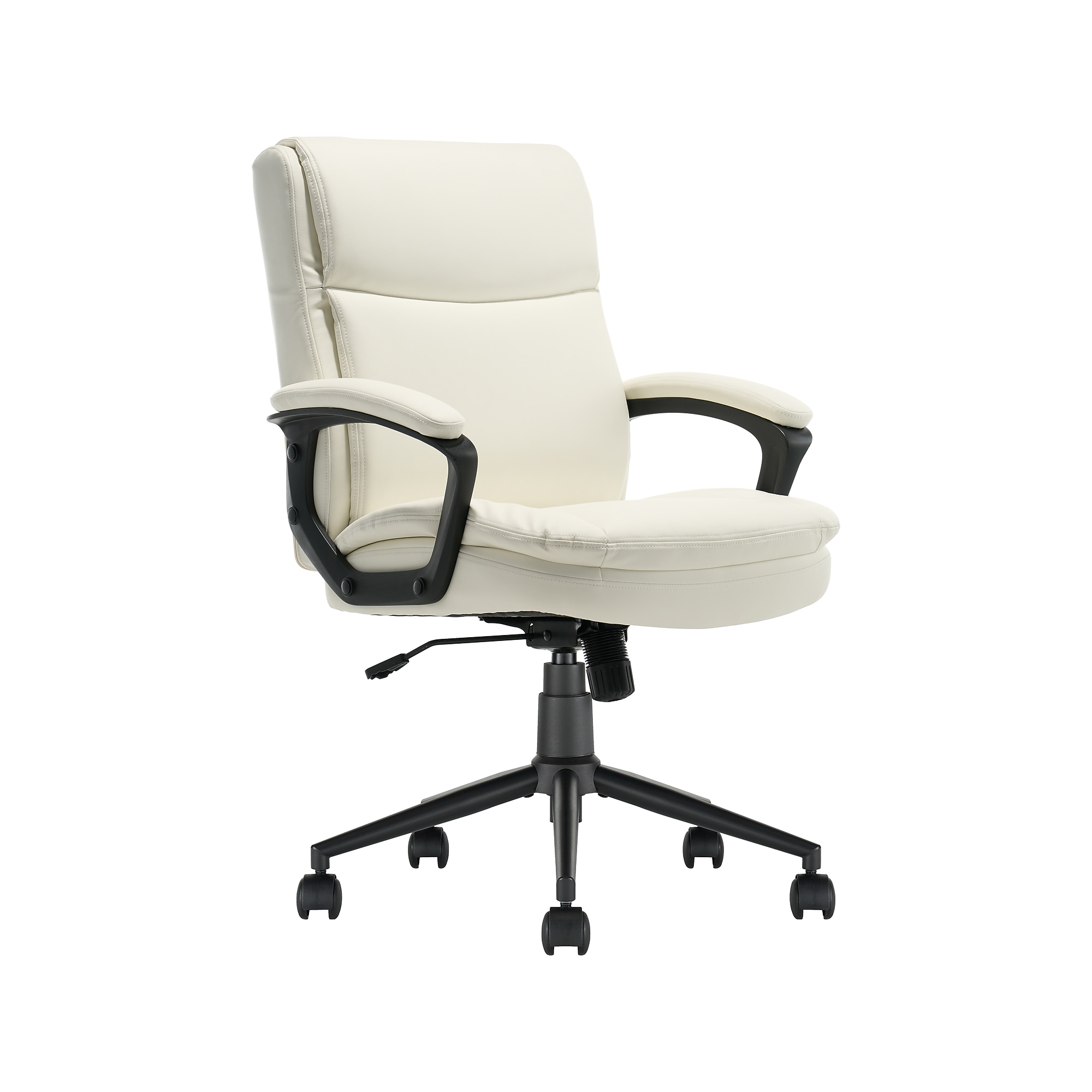 Click365 Transform 2.0 Ergonomic Bonded Leather Swivel Desk Chair, White (CCHR10007C) Sansujyuku sansujyuku.com