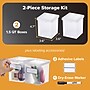Bostitch Konnect Nest Medium Stackable Boxes, Clear, 2/Pack (23228-2PK)~#|#~580B0227-2EE9-4F35-B727280C7DAC8611_sc7