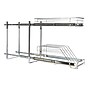 Household Essentials Glidez Metal 2-Tier Pull-Out/Slide-Out Storage Organizer, Chrome  (HE1077)~#|#~580ECA6D-C546-46BE-990C1AE6D0E5BE9C_sc7