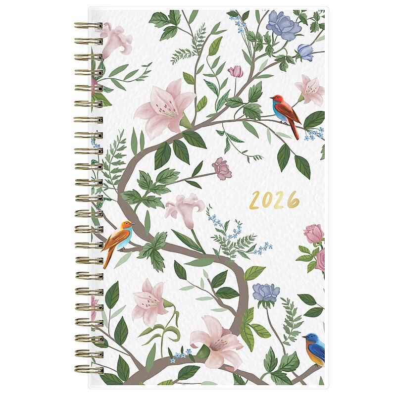2026 Blue Sky Tree of Life 5" x 8" Weekly & Monthly Planner, Plastic Cover (154690) image 1