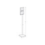 Azar Sign Holder, 8.5" x 14", Vertical, Freestanding, Clear/Silver Acrylic (300866)~#|#~5815950B-6A2C-406F-AF18A5D87732813C_sc7