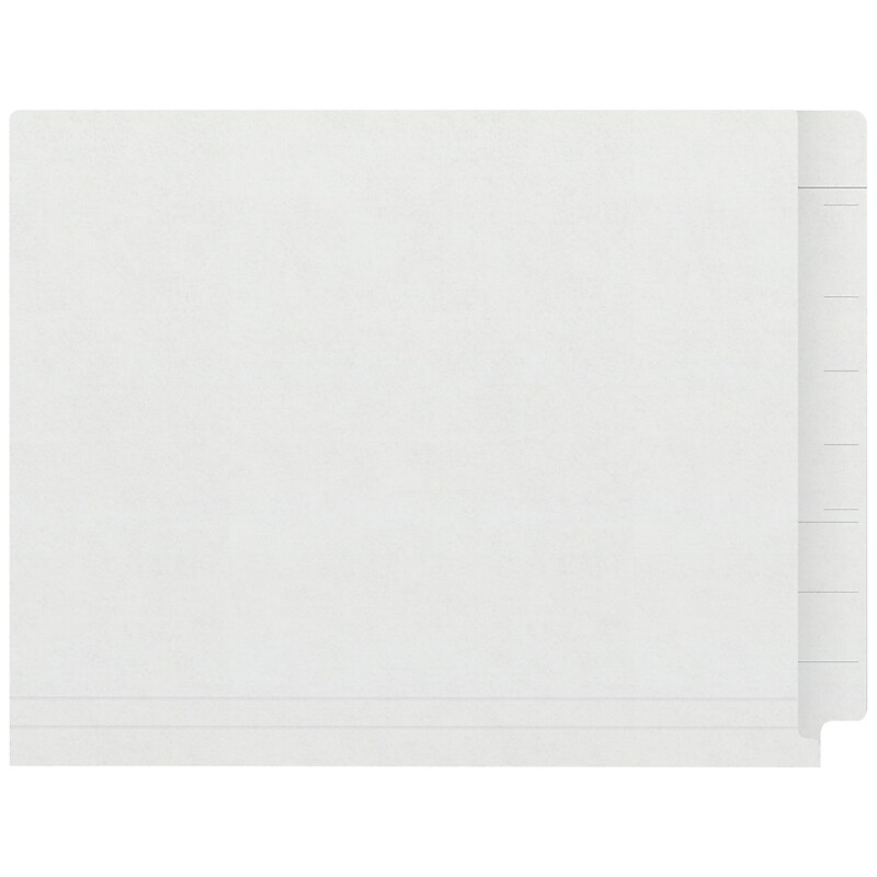 Medical Arts Press Kardex Match Reinforced End Tab File Folder, Straight Cut, Letter Size, White, 50/Box (S-09483-WHT) image 1