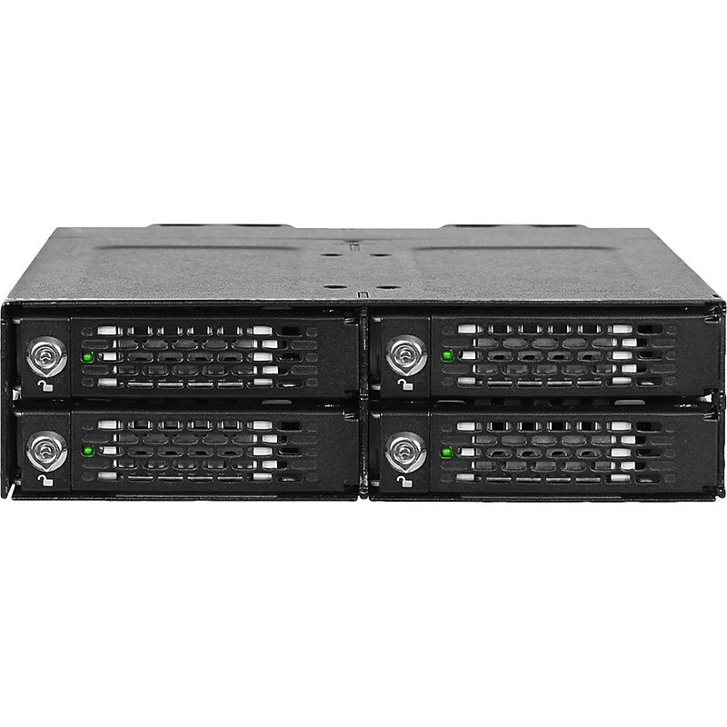 Icy Dock ToughArmor M.2 PCIe 4.0 NVMe SSD Enclosure for External 5.25" Drive Bay, Black (MB720MK-B V3) image 1